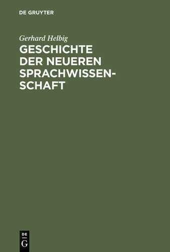 Geschichte der neueren Sprachwissenschaft