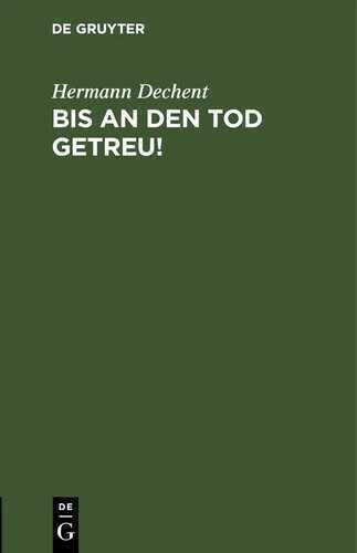 Bis an den Tod getreu!