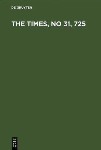 The Times, No 31, 725