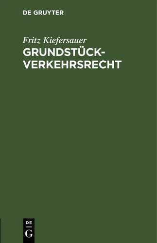 Grundstückverkehrsrecht