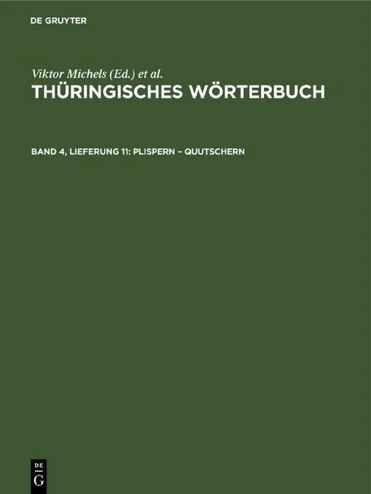 Plispern – quutschern