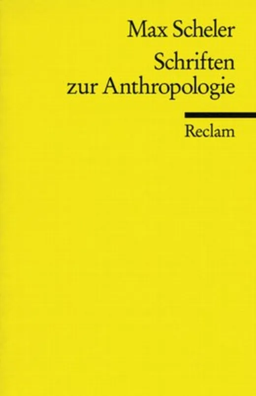 Schriften zur Anthropologie