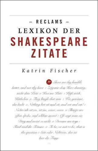 Reclams Lexikon der Shakespeare-Zitate