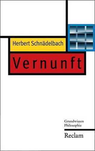 Vernunft (Reclam Taschenbuch)