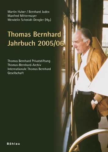 Thomas Bernhard Jahrbuch 2005/2006