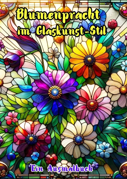 Blumenpracht im Glaskunst-Stil