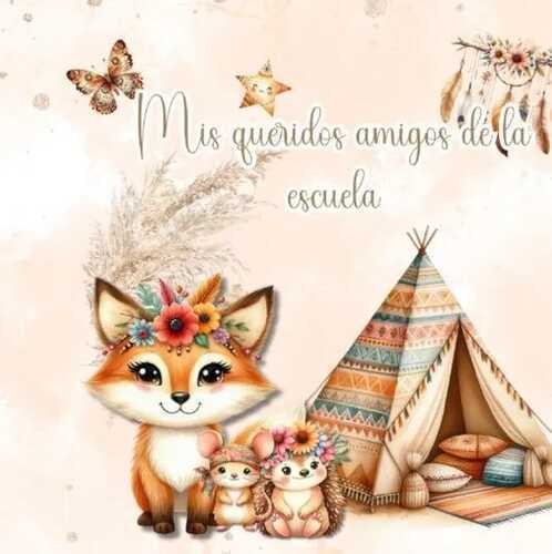 Mis amigos favoritos de la escuela - animales del bosque boho