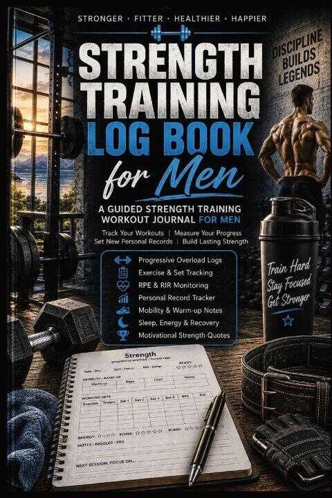 Strength Training Log Book for Men