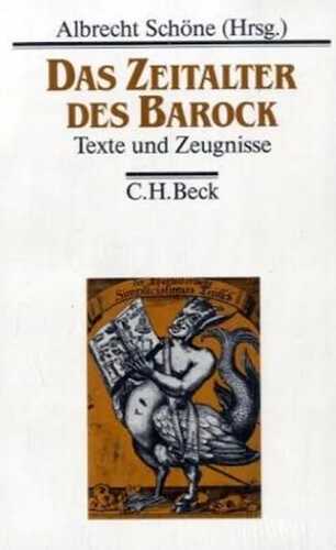 Die Deutsche Literatur. Texte und Zeugnisse / Die Deutsche Literatur Bd. 3: Das Zeitalter des Barock
