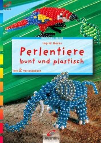 Perlentiere bunt und plastisch