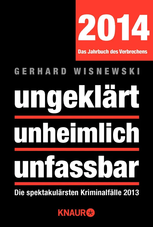 ungeklärt unheimlich unfassbar: Die spektakulärsten Kriminalfälle 2013