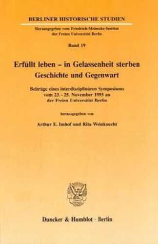 Erfüllt leben - in Gelassenheit sterben.