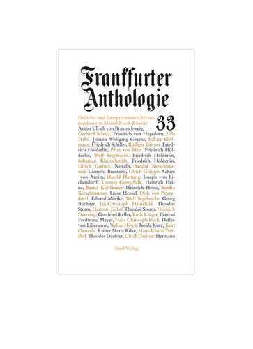 Frankfurter Anthologie. Gedichte und Interpretationen