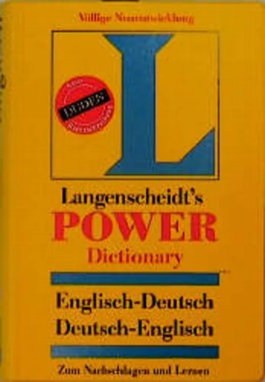 Langenscheidt's Power Dictionary, Englisch