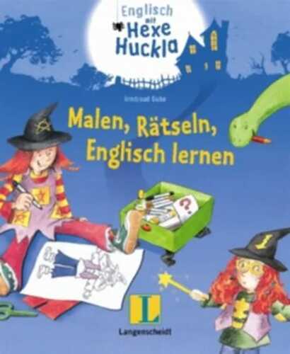 Malen, Rätseln, Englisch lernen mit Hexe Huckla