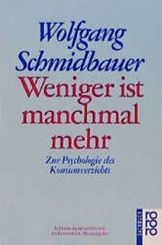 Weniger ist manchmal mehr