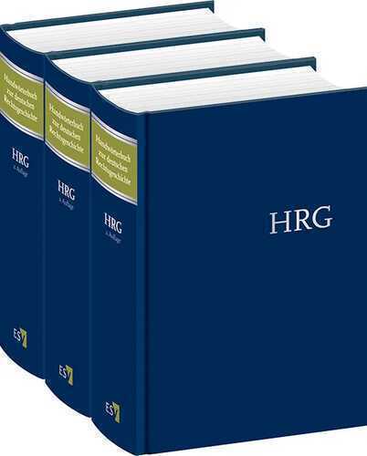 Handwörterbuch zur deutschen Rechtsgeschichte (HRG)
