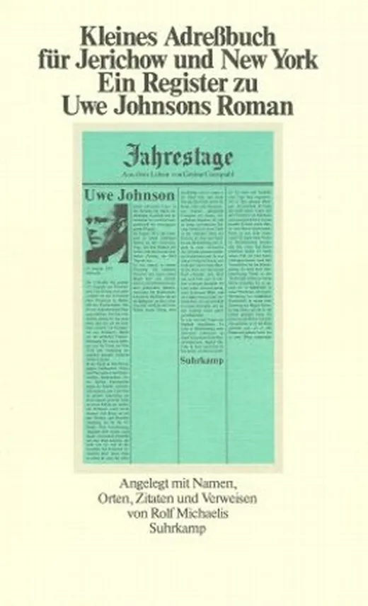 Kleines Adreßbuch für Jerichow und New York