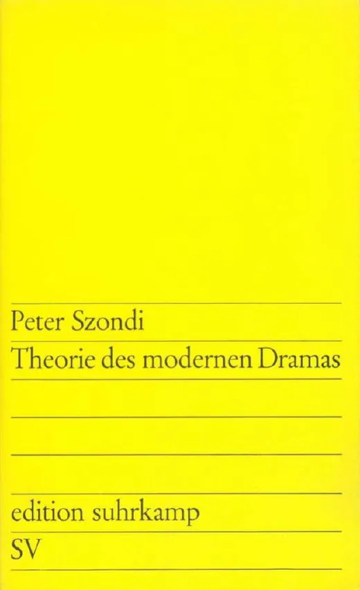 Theorie des modernen Dramas
