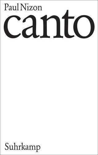 Canto — Paul Nizon