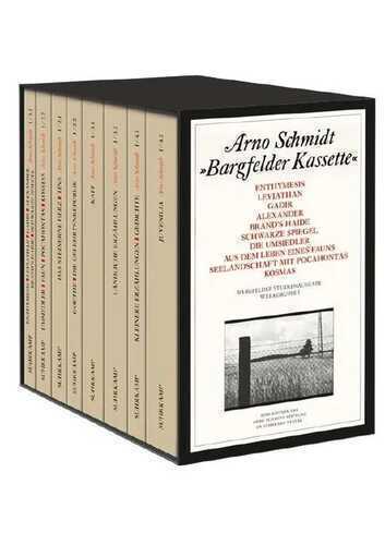 Bargfelder Ausgabe. Studienausgabe der Werkgruppe I: Romane, Erzählungen, Gedichte, Juvenilia