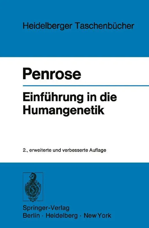 Einfuhrung in Die Humangenetik