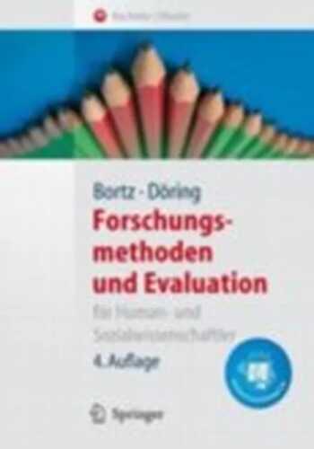 Forschungsmethoden Und Evaluation — Jürgen Bortz