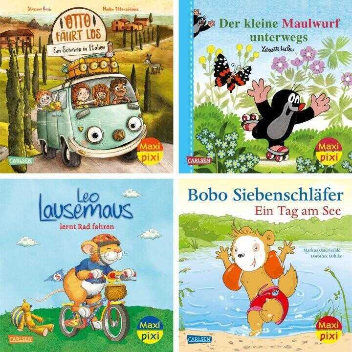 Maxi-Pixi-4er-Set 127: Draußen unterwegs (4x1 Exemplar)