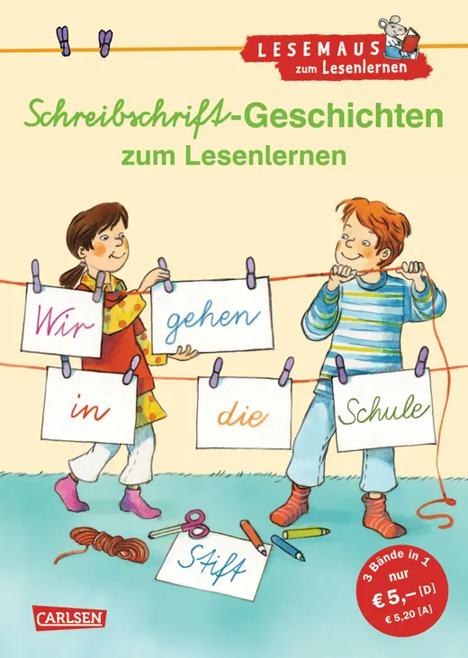 LESEMAUS zum Lesenlernen Sammelbände: Schreibschrift-Geschichten zum Lesenlernen