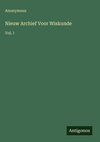 Nieuw Archief Voor Wiskunde