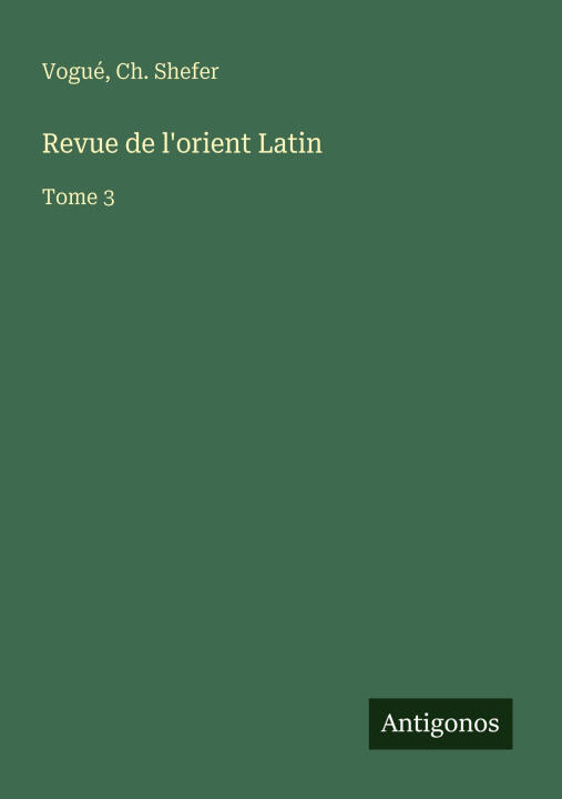 Revue de l'orient Latin
