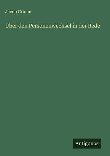 Über den Personenwechsel in der Rede