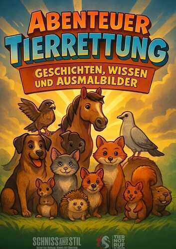 Abenteuer Tierrettung - Geschichten; Wissen und Ausmalbilder