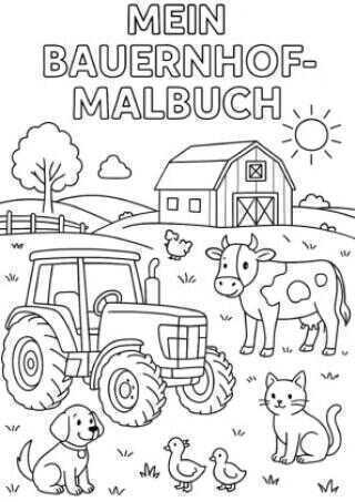 Mein Bauernhof Malbuch