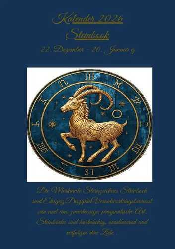 Sternzeichen Steinbock Kalender 2026