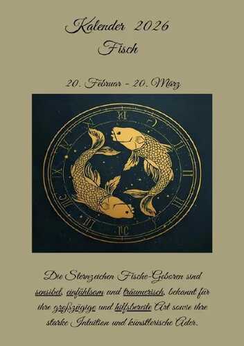 Sternzeichen Fisch Kalender 2026