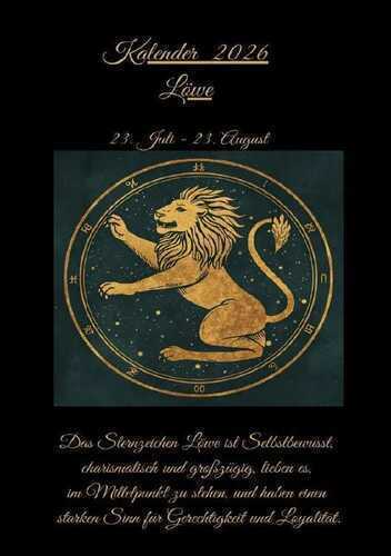 Sternzeichen Löwe Kalender 2026