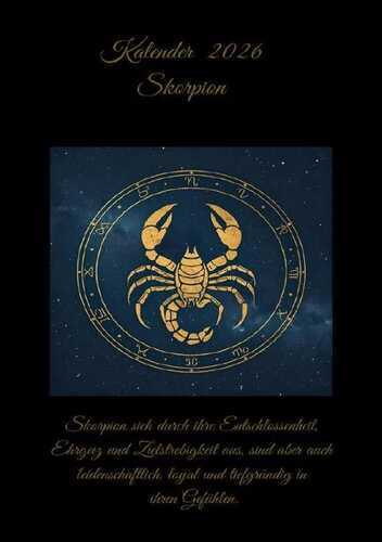 Sternzeichen Skorpion Kalender 2026