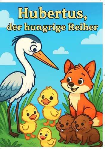Hubertus, der hungrie Reiher