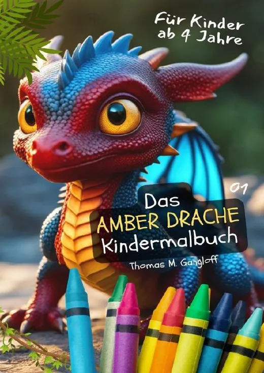 AMBER das Drachenmädchen Malbuch 01