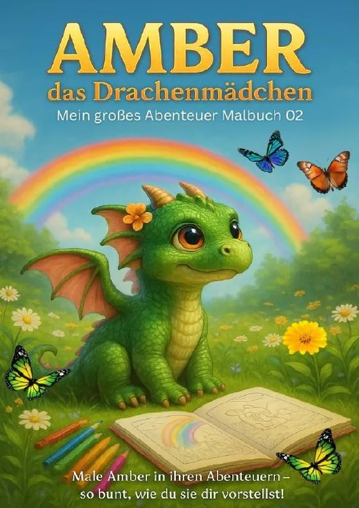 AMBER das Drachenmädchen / AMBER das Drachenmädchen Malbuch 02