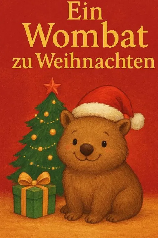 Ein Wombat zu Weihnachten