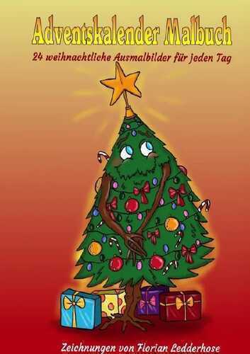 Adventskalender Malbuch