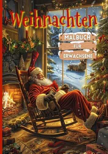 Weihnachten Malbuch für Erwachsene