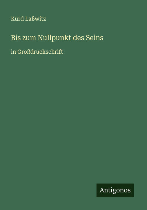 Bis zum Nullpunkt des Seins