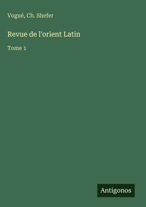 Revue de l'orient Latin