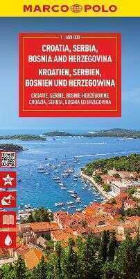Croatia, Bosnia, Herzegovina Marco Polo Map