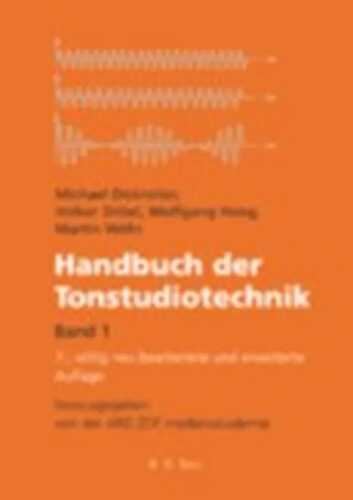 Handbuch Der Tonstudiotechnik / Technical Sound Studio Handbook