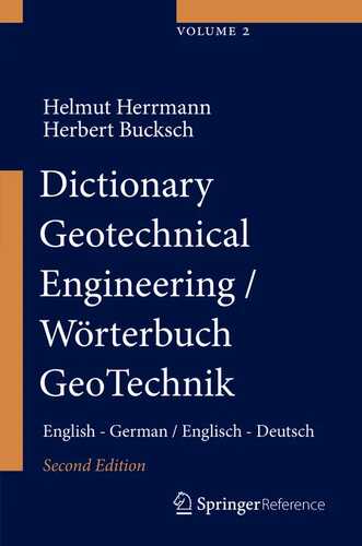 Dictionary Geotechnical Engineering/ Wörterbuch GeoTechnik