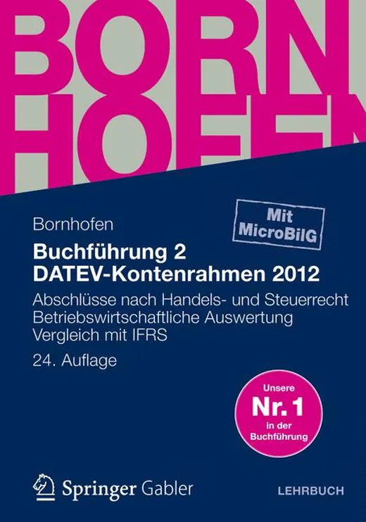 Buchführung 2, DATEV-Kontenrahmen 2012, Lehrbuch